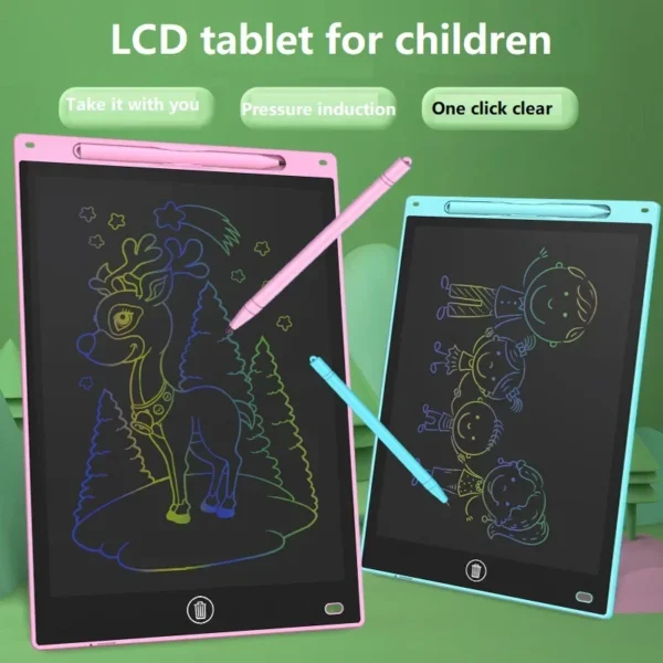 8/12 INCH Drawing Tablet Children Lcd Writing Board Lcd Tablet for Designs Graphic Electronic Notebook Magic Tablet To Draw